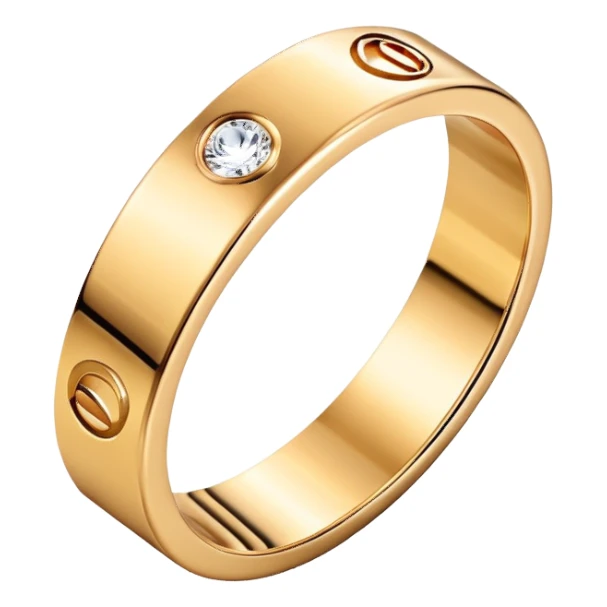 Realistic Cartier love ring  sticker