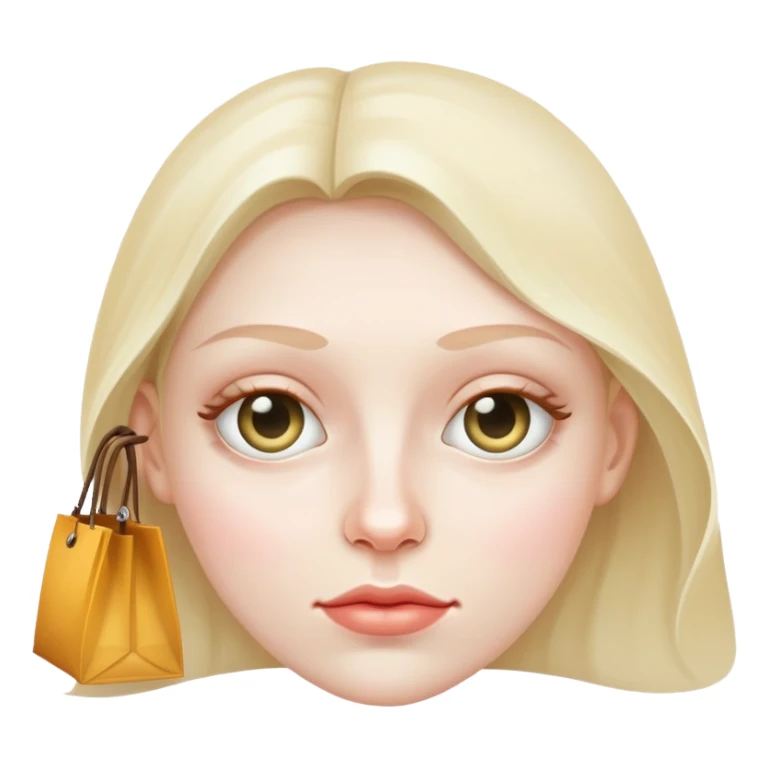 Face with bags under eyes sticker