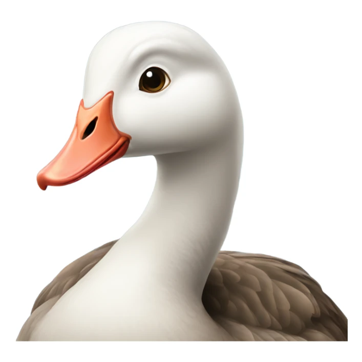 Cross-eyed goose sticker