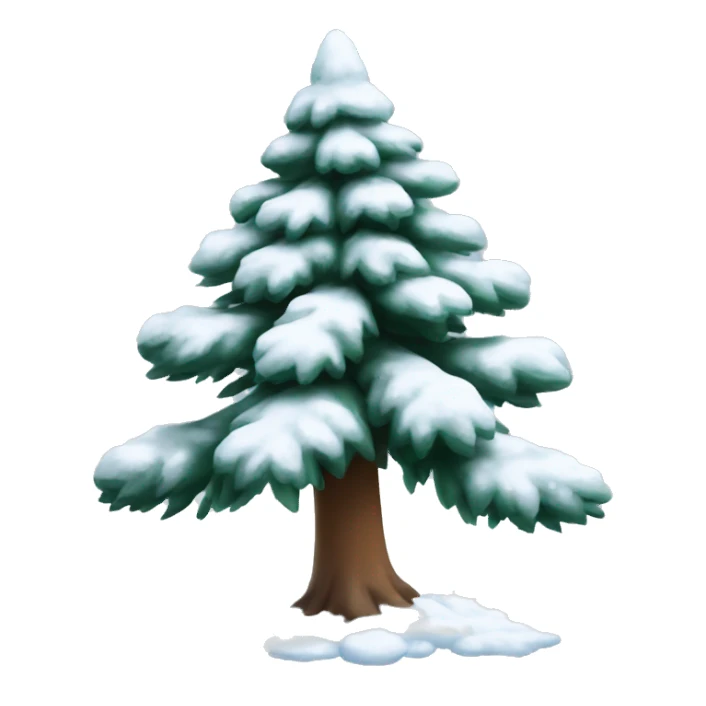beautiful snowy spruce  sticker