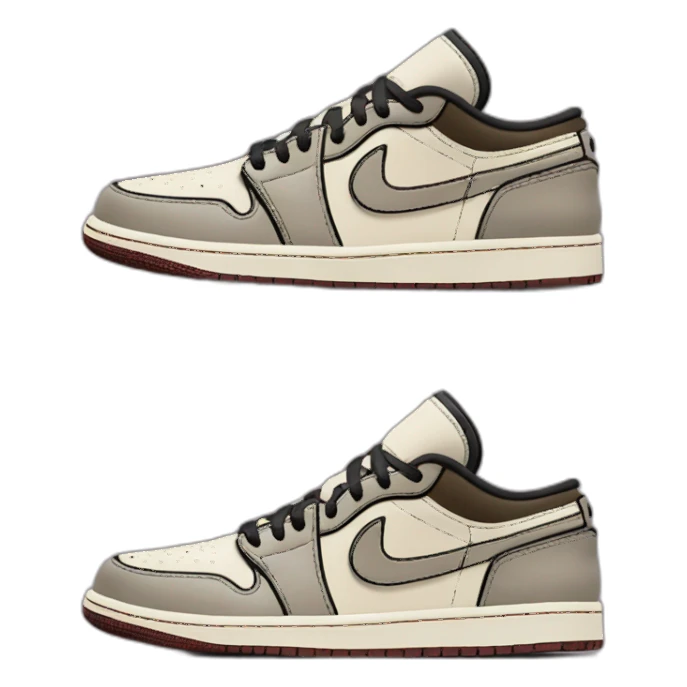Travis Scott Jordan 1 Low Phantom sticker