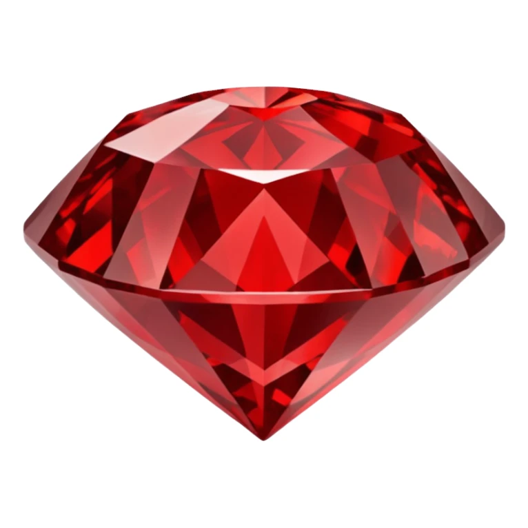 Carved Red Diamond Crystal "RED" sticker