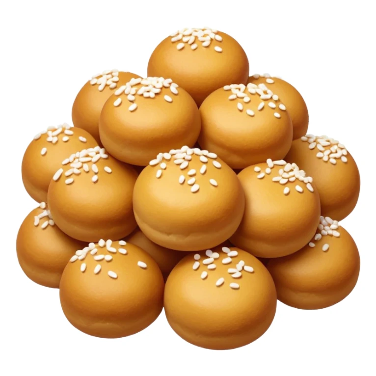 Mini sugar covered dough balls sticker