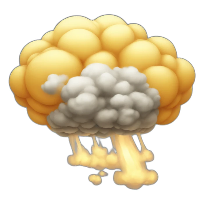 Nuclear cloud cats sticker