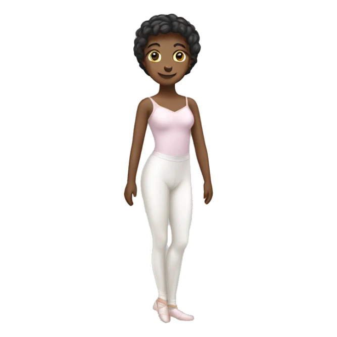 A White Hose with ballet clothes sticker