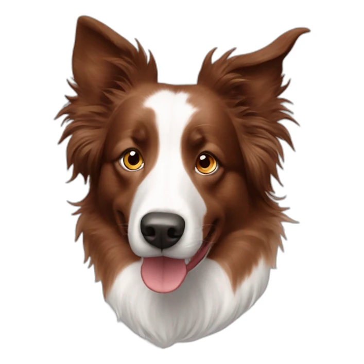 red merle border collie sticker
