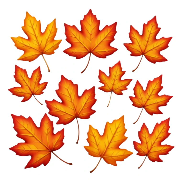 autumn leaves sticker