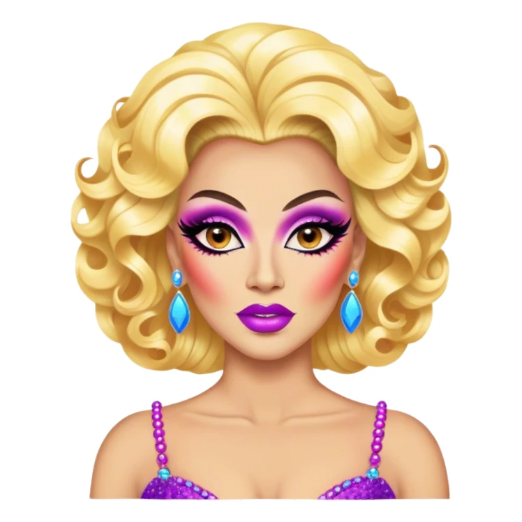 A gay drag queen sticker
