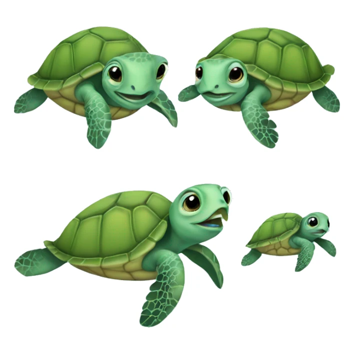 Baby sea turtle  sticker