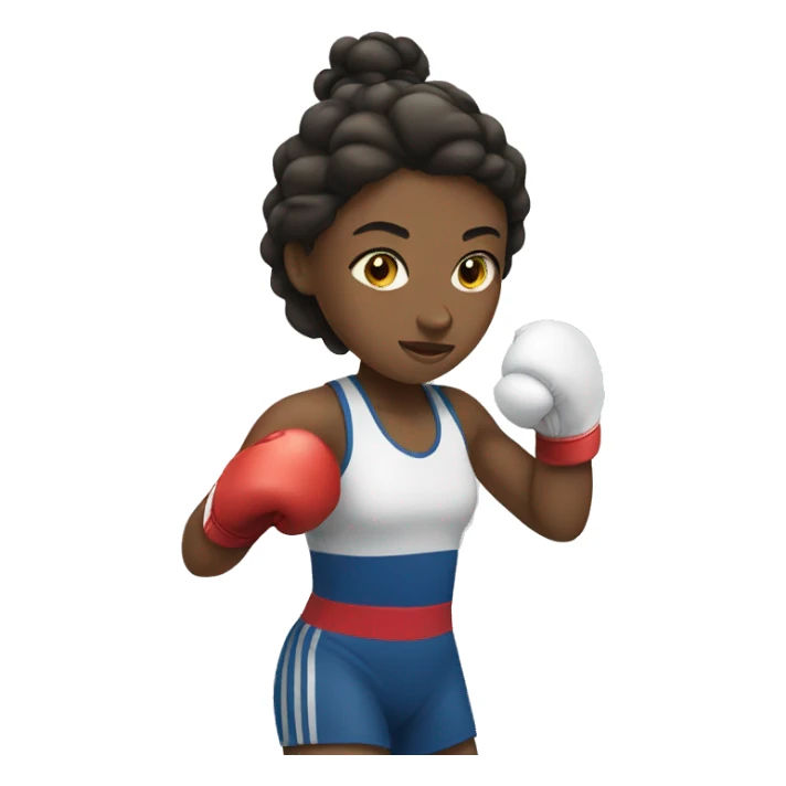 summer olympics girl boxing sticker