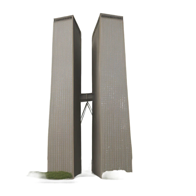 Twin towers  sticker