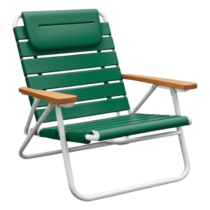forest green and white lawn chairf sticker