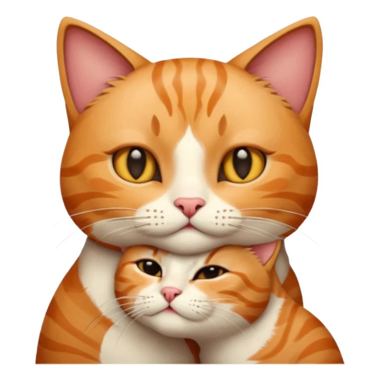 one cat kiss u're mom sticker