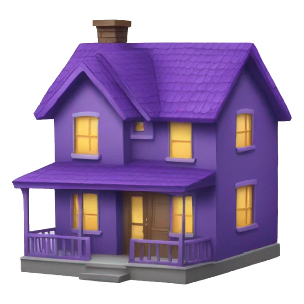 purple home sweet home sticker