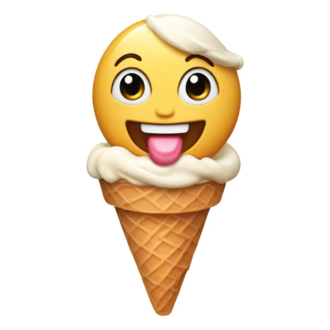 Baby with ice cream sticker