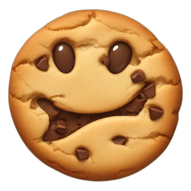 Cookie eating a cookie sticker