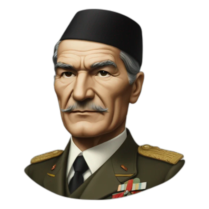 HyperRealist Mustafa kemal atatürk sticker