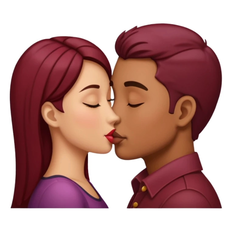 Kiss vinotinto sticker