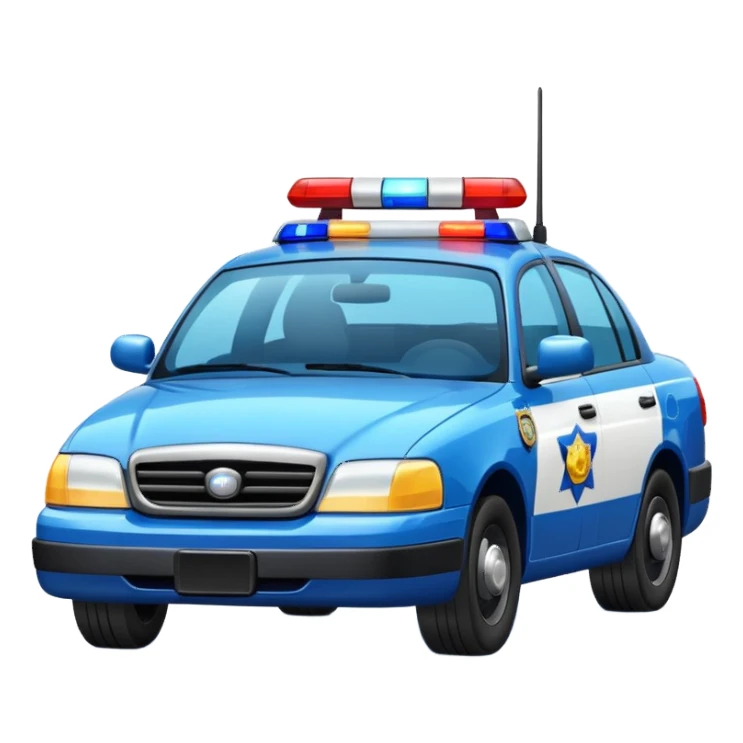 Police car sticker