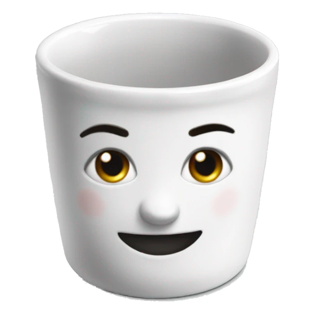 White porcelain ramekin sticker