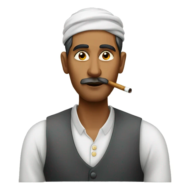 bengali man smoking sticker