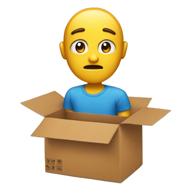 Someone asking for help with a cardboard sticker