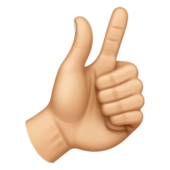Thumbs up sticker
