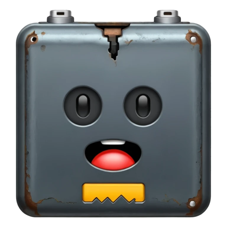 drained battery sticker