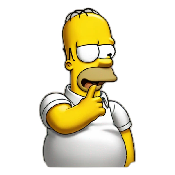 Homer simpson eat bart simpson sticker
