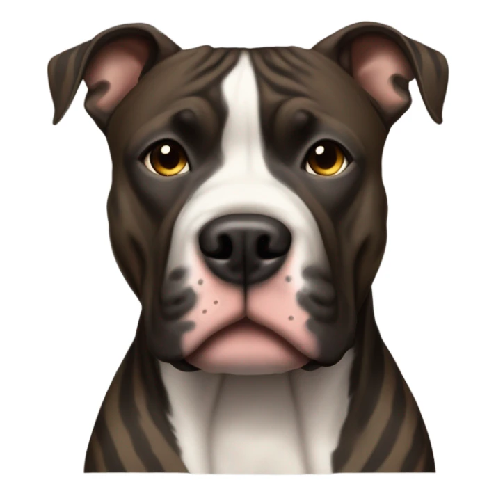 American pitbull terrier dark brindle sticker