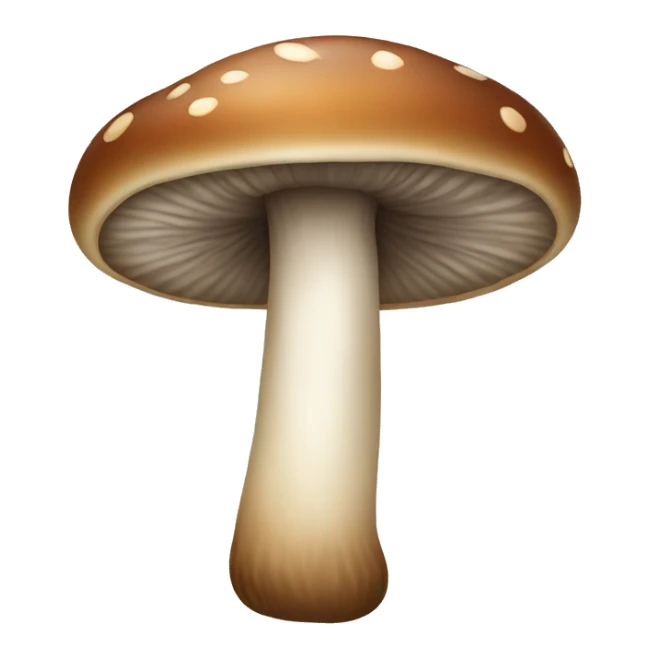 brown mushroom sticker