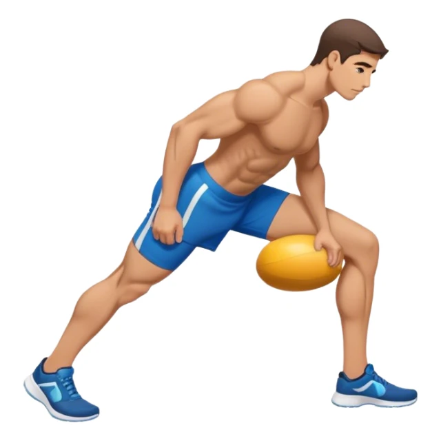 side-view man weighted glute-bridges sticker