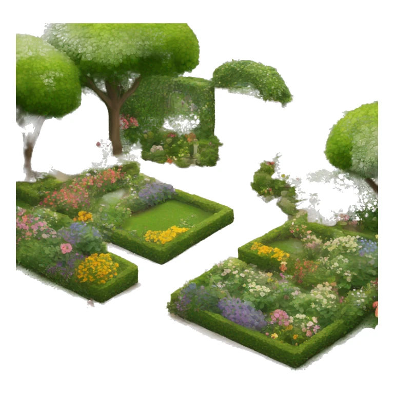 Beautiful garden sticker
