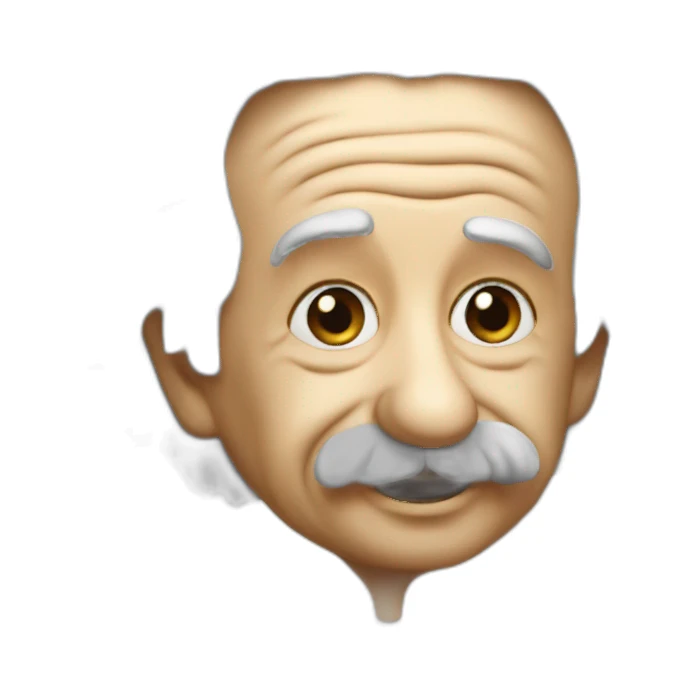 Albert Einstein has an idea. sticker
