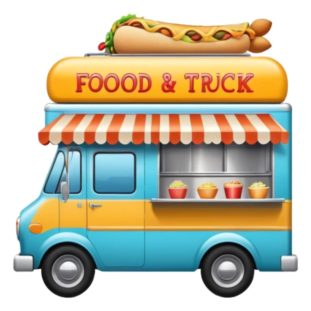 Food truck sticker