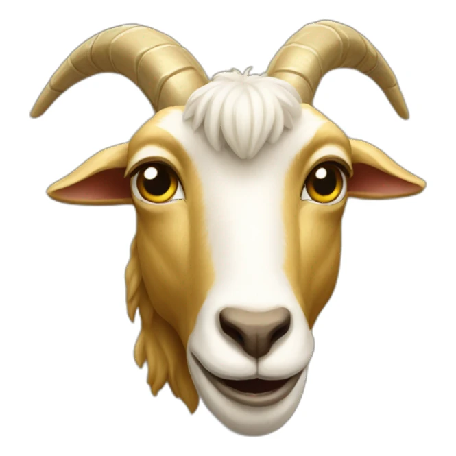 golden goat sticker