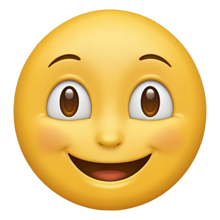 happy face emoji (no cheeks) sticker
