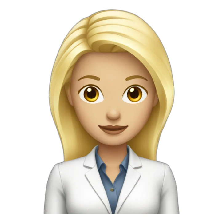 blonde en mode business sticker