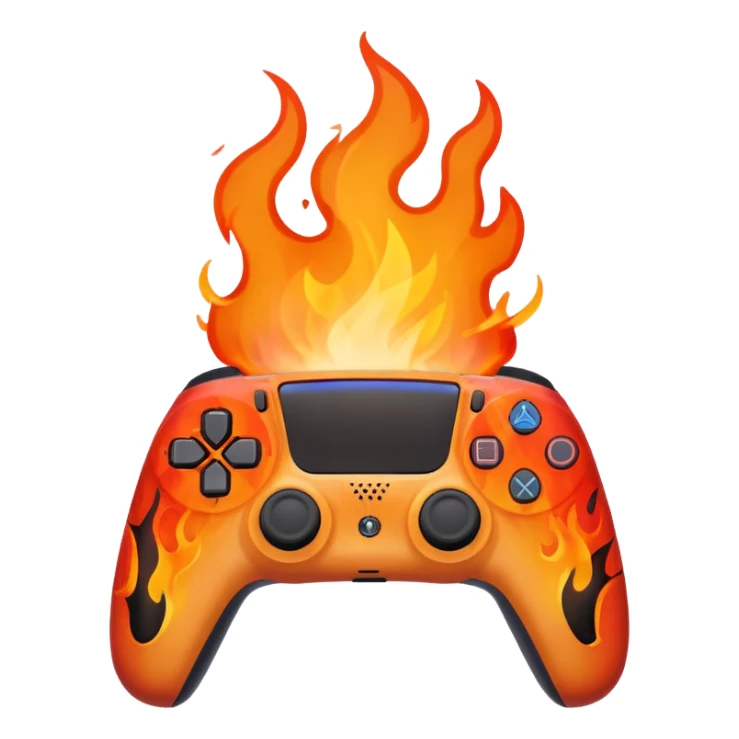 PlayStation 5 on fire sticker