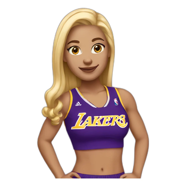 lakers blonde girl sticker