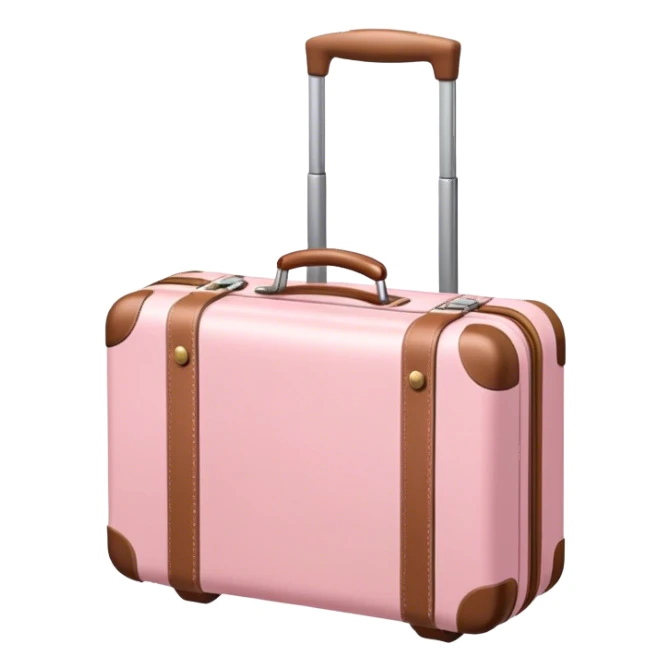 light pink luggage sticker