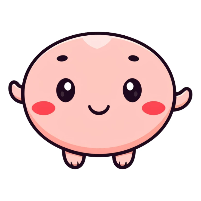 Face with heart eyes and blushing cheeks sticker