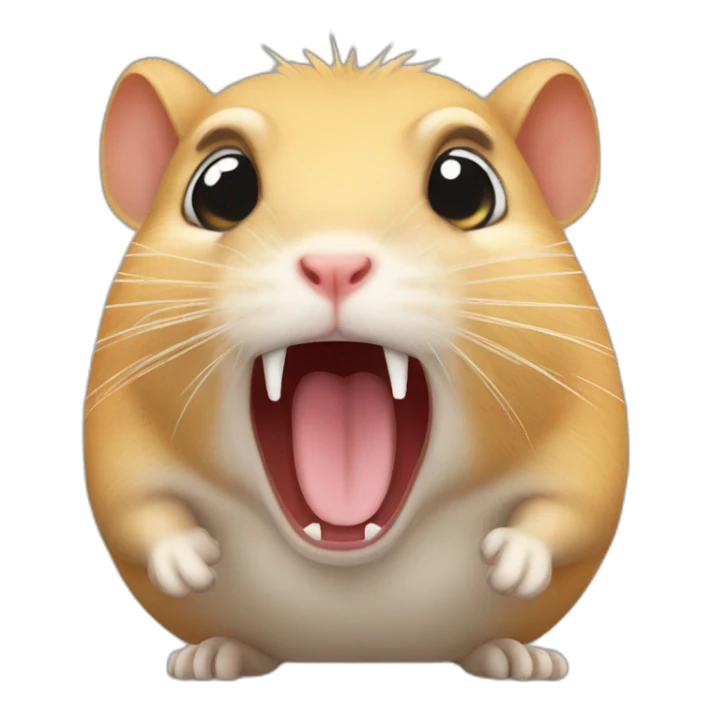 a very angry gerbil sticker