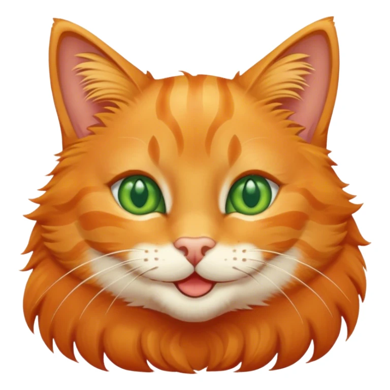 Orange Tabby Cat smiling  sticker