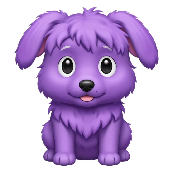 purple dog sticker