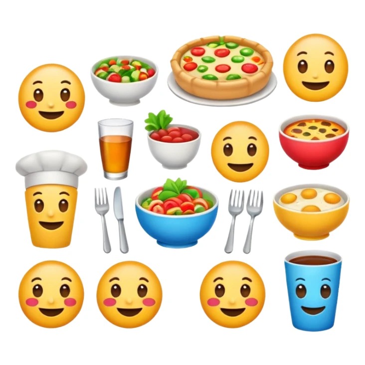 restaurant emojis sticker