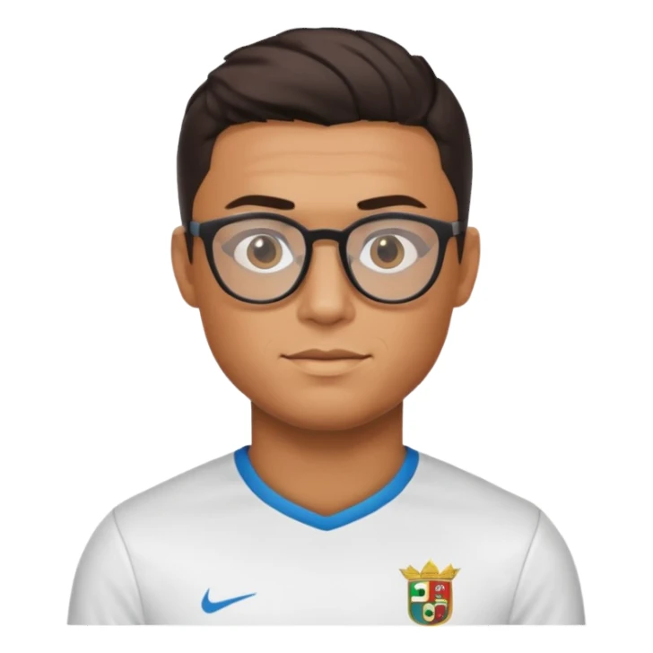 ronaldo with glasses sticker