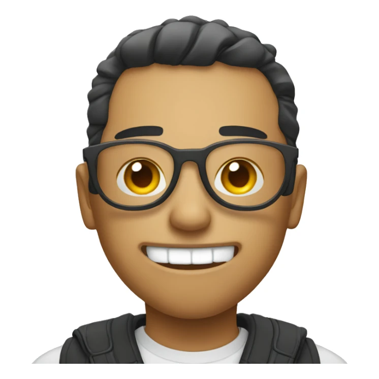 Cool face pulling the a like sticker