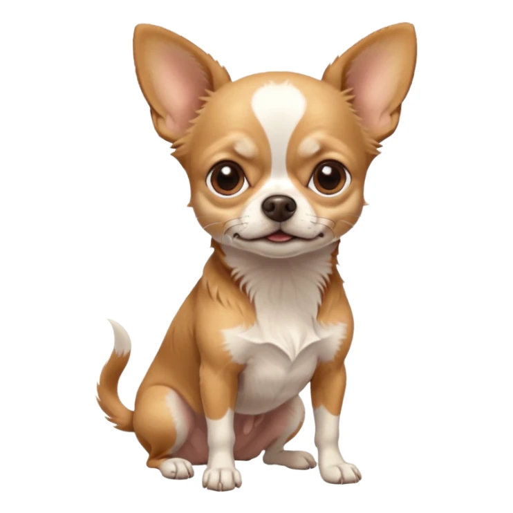 old chihuahua full body sticker