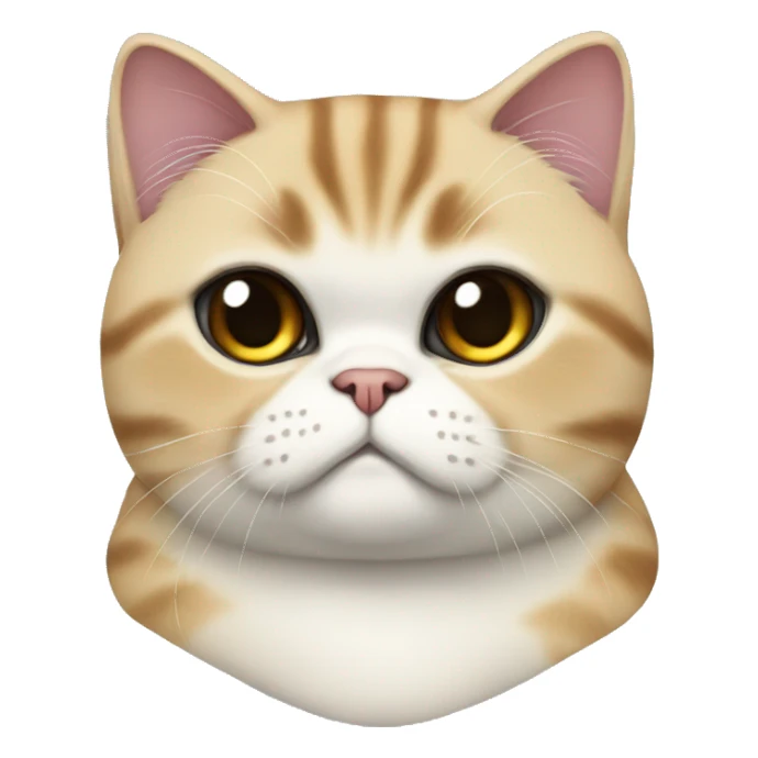 Exotic shorthair cat sticker